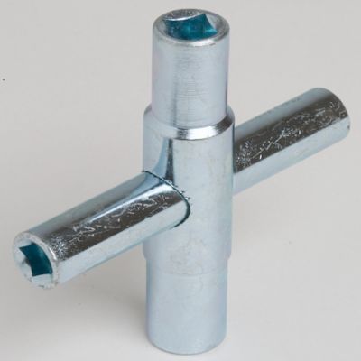 Generic 4-Way Square Stem Key, 1/4, 9/32, 5/16 And 11/32"