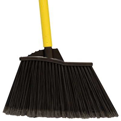Maintenance Warehouse XL Angle Broom Soft Tip Bristle Steel Handle Package Of 4
