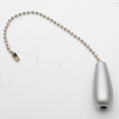 Generic Private Brand Pull Chain NICKEL Plated 6-1/2" Pewter Package Of 4