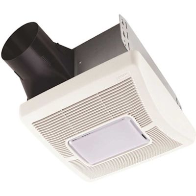 Broan-NuTone InVent Series 70 CFM Ceiling Installation Bathroom Exhaust Fan with Light