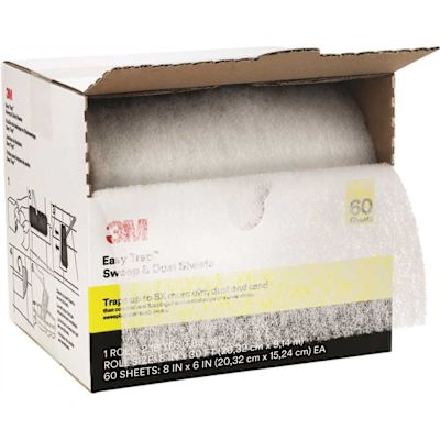 3M 8 in x 6 in Easy Trap Sweep and Dust Sheets (60 Sheets per Roll) (8 Rolls per Case)