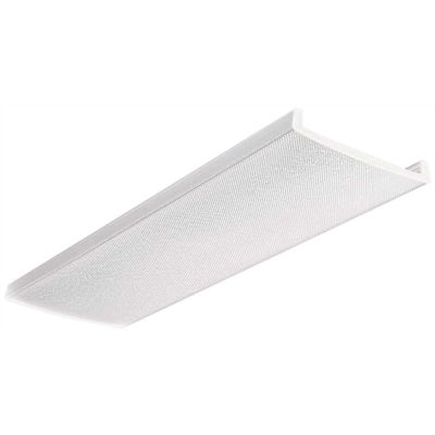 Lithonia Lighting LB 48 in. x 10 in. Clear Narrow Wraparound Prismatic Lens
