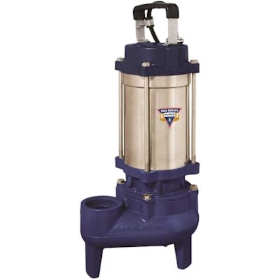 Pro Series Pumps 1 HP Cast Iron / Stainless Steel Submersible Sewage Pump