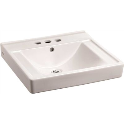 American Standard Decorum with Ever Clean 18-1/4 in. Wall Hung Bathroom Sink in White