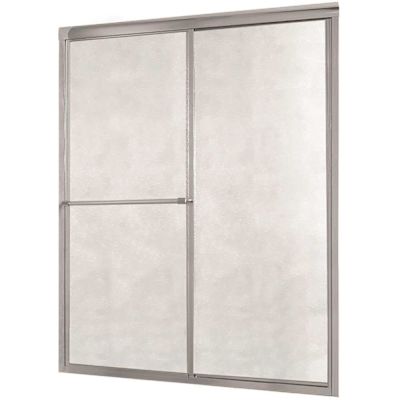 CRAFT + MAIN Tides 44 in. to 48 in. x 70 in. H Framed Sliding Shower Door in Silver and Obscure Glass without Handle