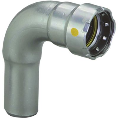 Viega MegaPressG 1 in. Press x 1 in. FTG Carbon Steel 90-Degree Street Elbow (5-Pack) (Gas Only)