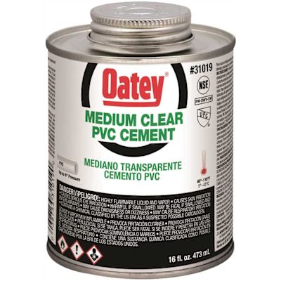 Oatey 16 oz. Medium Clear PVC Cement