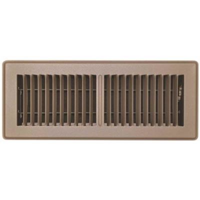TruAire 4 in. x 12 in. Brown Floor Register