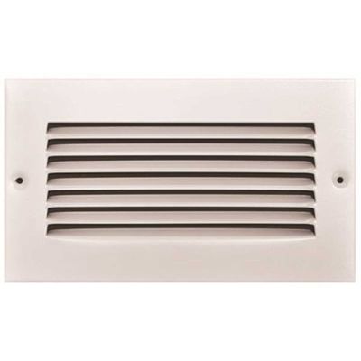 TruAire 8 in. x 4 in. White Stamped Return Air Grille
