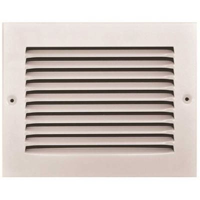 TruAire 8 in. x 6 in. White Stamped Return Air Grille