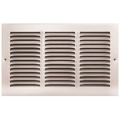 TruAire 14 in. x 8 in. White Stamped Return Air Grille