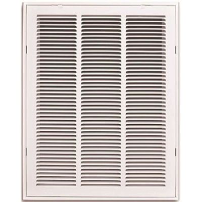 TruAire 16 in. x 20 in. White Stamped Return Air Filter Grille with Removable Face