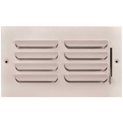 TruAire 8 in. x 4 in. 1 Way Stamped Curved Blade Wall/Ceiling Register