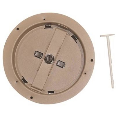 TruAire 6 in. Round Butterfly Diffuser Damper with Installation Ring - Brown