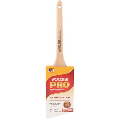 Wooster 3 in. Pro Nylon/Polyester Thin Angle Sash Brush