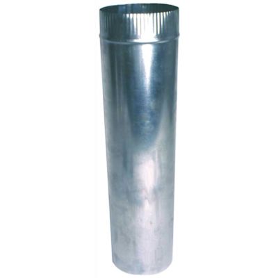 Master Flow 6 in. x 24 in. 26 Gauge Round Metal Duct Pipe