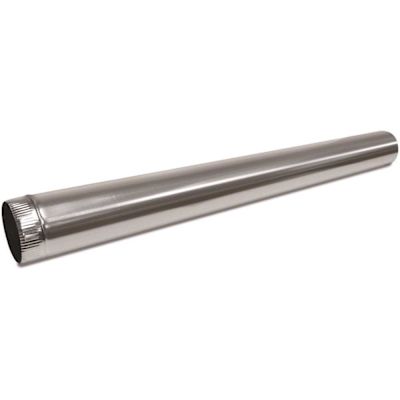 Master Flow 3 in. x 5 ft. Round Metal Duct Pipe