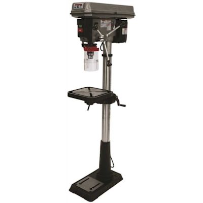 Jet 3/4 HP 15 in. Floor Standing Drill Press with Worklight, 16-Speed, 115-Volt, J-2500
