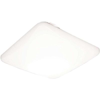 Lithonia Lighting 14 in. Square Low-Profile White Integrated LED Flush Mount