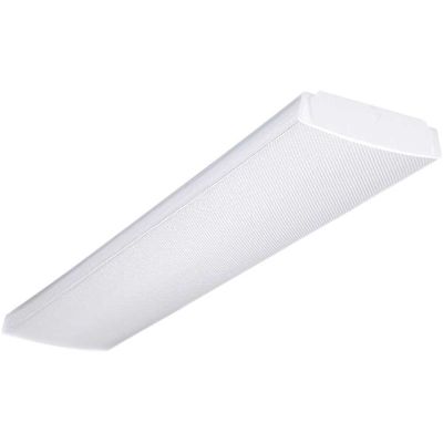 Lithonia Lighting 48 in. Wrap Multi-Volt 2-Light White Ballast Ceiling Flushmount