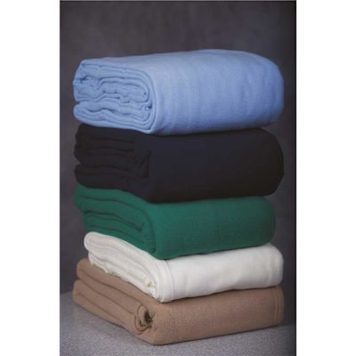 Oxford Microplush 80 in. x 90 in. Full Fleece Blanket in Desert Tan (4-Case)