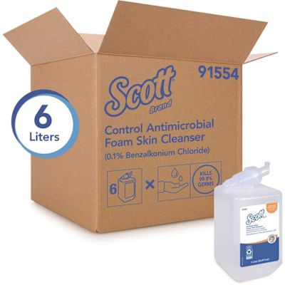 Scott Unscented Soap Antibacterial Foam Skin Cleanser