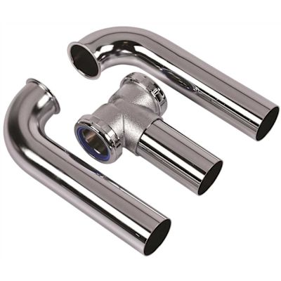 Oatey 1-1/2 in. Chrome Center Outlet Waste Elbow
