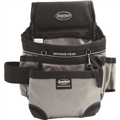 BUCKET BOSS 10.5 in. 14-Pocket Mullet Buster Tool Belt Pouch