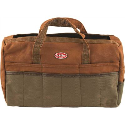 BUCKET BOSS 17 in. Rigger's Tool Storage Canvas Tool Bag with 30 Pockets