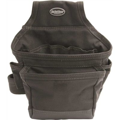 BUCKET BOSS 12 in. 12-Pocket Ballistic Carpenter's Tool Belt Pouch