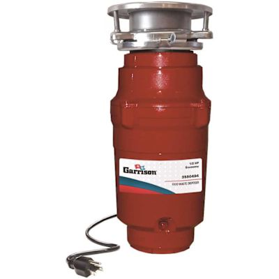 Garrison 1/2 HP Economy Continuous Feed Garbage Disposal with Power Cord