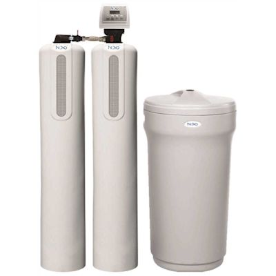 NOVO 485 Series Whole House Water Softener Taste Odor Water Filtration System with NVO485UFHTO-100 Gray Tanks