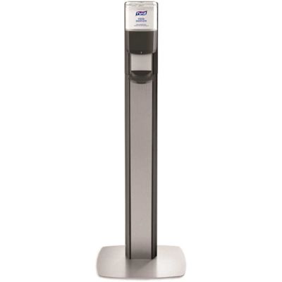 PURELL MESSENGER ES6 Silver Panel Floor Stand with Dispenser
