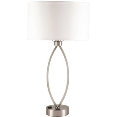 Startex 1L TABLE LAMP BRUSH NICKEL