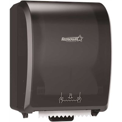 Renown 7.5 in. Black Series Mechanical Paper Towel Dispenser