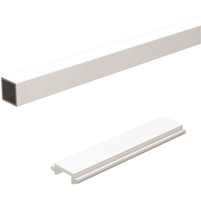 PEAK Aluminum Railing 4 ft. White Aluminum Deck Railing Picket and Spacer Kit for 42 in. high system