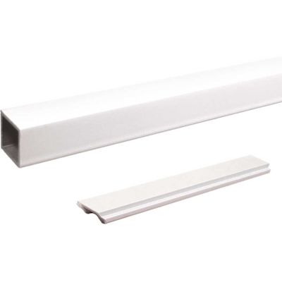 PEAK Aluminum Railing 6 ft. White Aluminum Deck Railing Stair Picket and Spacer Kit for 42 in. high system