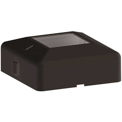 PEAK Aluminum Railing 4 in. x 4 in. Black Aluminum Deck Railing Post Base Cover for 42 in. high system