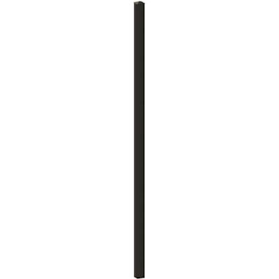 PEAK Aquatine 2 in. x 2 in. x 5.93 ft. Black Aluminum Soft Surface Pool Fence Post