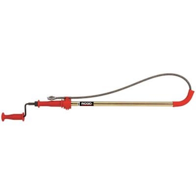 RIDGID K-6P Hybrid Toilet Snake Auger, Cable Extends to 6 ft. with Integrated Bulb Head (Manual or Cordless Drill Operated)