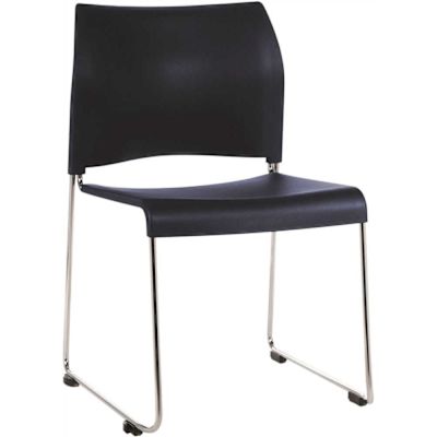 NATIONAL PUBLIC SEATING PLSTC STACK CHAIR NAVY
