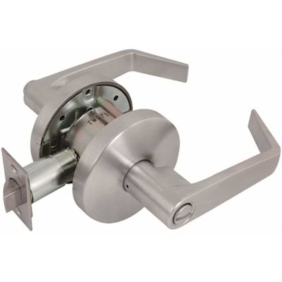 US Lock 2050 Series GR2 2-3/4 in. Backset US26D Privacy Bed/Bath Door Lever