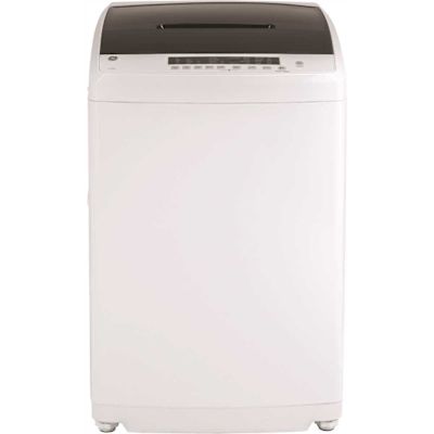 GE 2.8 cu. ft. Capacity Stationary Washer with Stainless Steel Basket in White