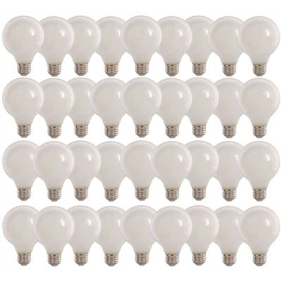 40-Watt Equivalent G25 Globe Dimmable Filament White CEC Title 20 E26 LED Vintage Edison LIght Bulb, Daylight (36-Pack)