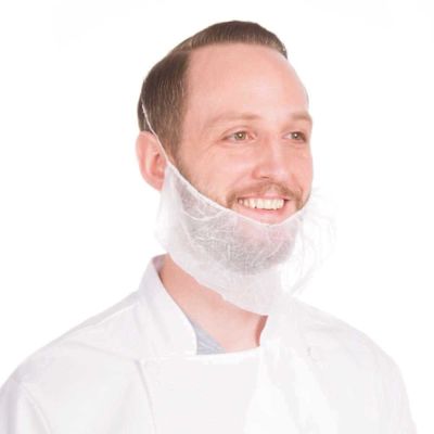 PrimeSource Beardnet 18 in. White Nylon Honeycomb (10/100/Case)