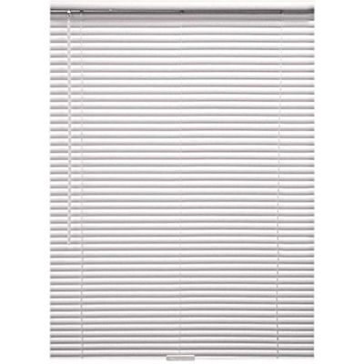 Designer's Touch White Cordless Room Darkening 1 in. Vinyl Mini Blind for Window or Door - 47 in. W x 64 in. L
