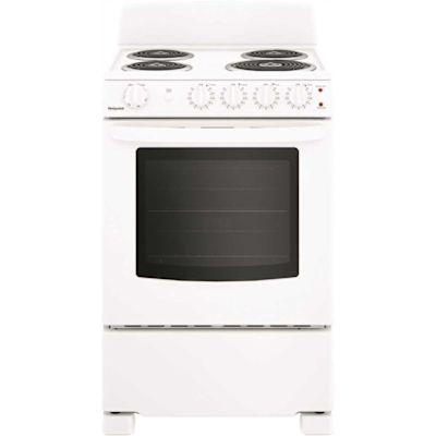 Hotpoint 24 in. 4 Burner Element Free-Standing Electric Range Oven in White