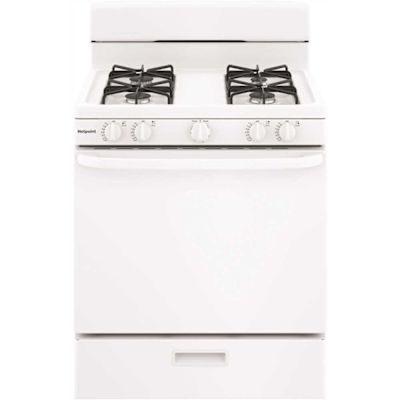 Hotpoint 30 in. 4.8 cu. ft. Freestanding Gas Range in White