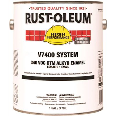 Rust-Oleum 1 gal. V7400 340 VOC Gloss Dunes Tan Interior/Exterior Alkyd Enamel Paint