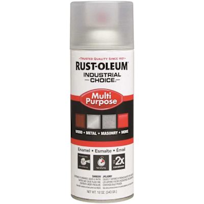Rust-Oleum Industrial Choice 12 oz. Gloss Chrystal Clear Enamel Spray Paint